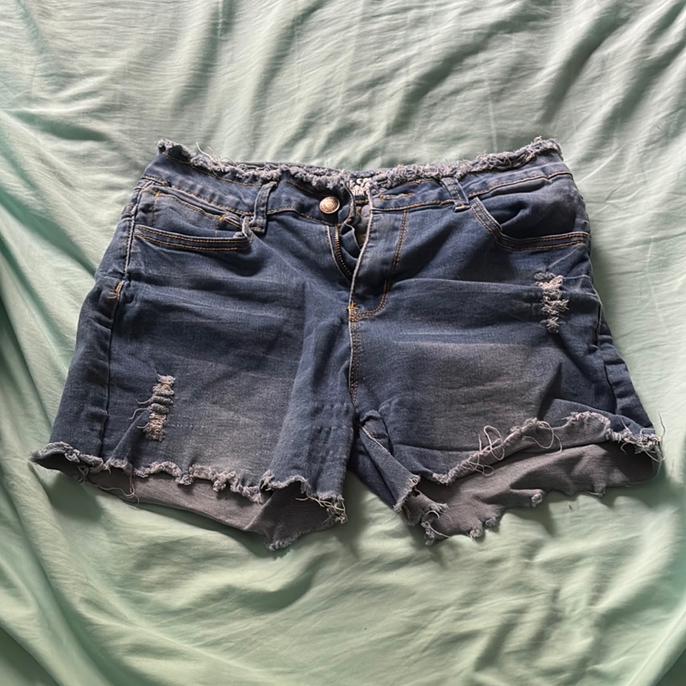 Distressed Denim Women's Shorts